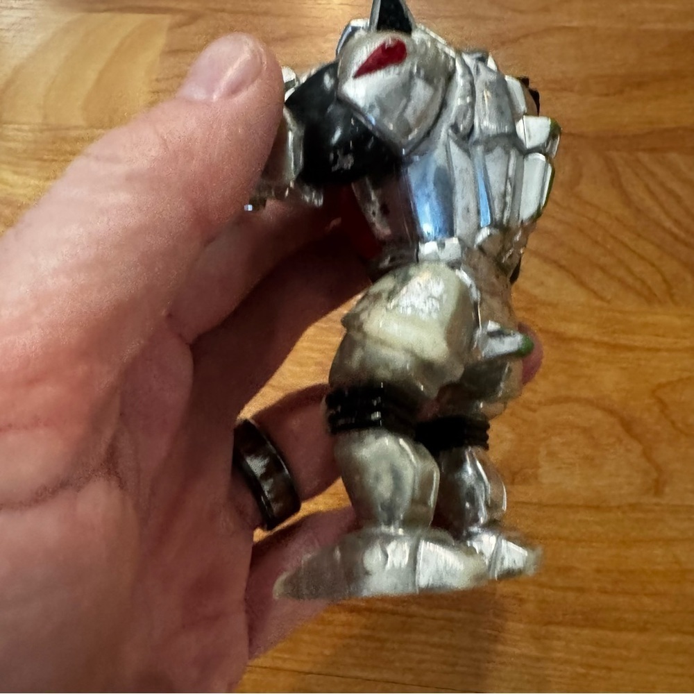 Vtg 1993 Teenage Mutant Ninja Turtles Robotic Rocksteady 4” Figure See Photos - Picture 12 of 13